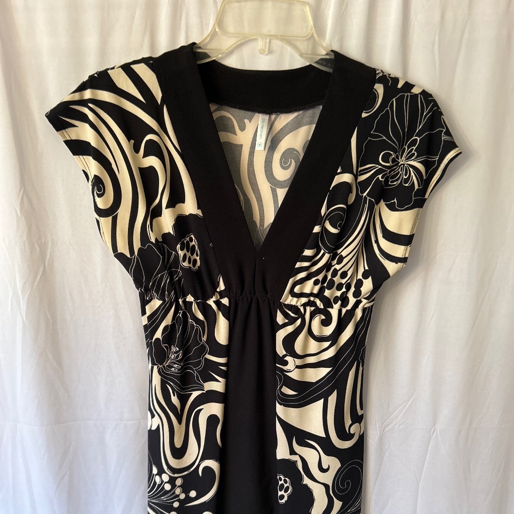 Black and Cream Dress